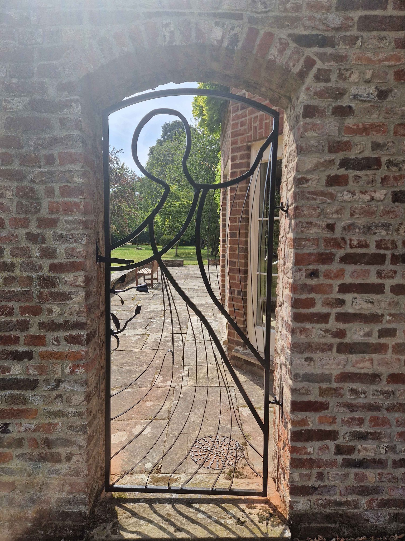 Steel Garden Gate — Angel Design