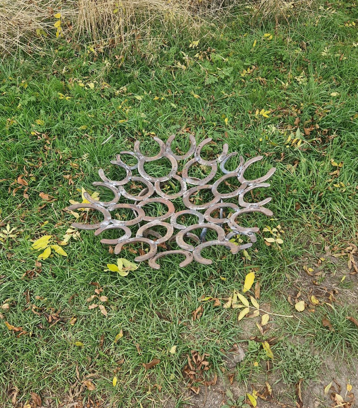 Horseshoe Fire Pit — Garden Planter / Decoration